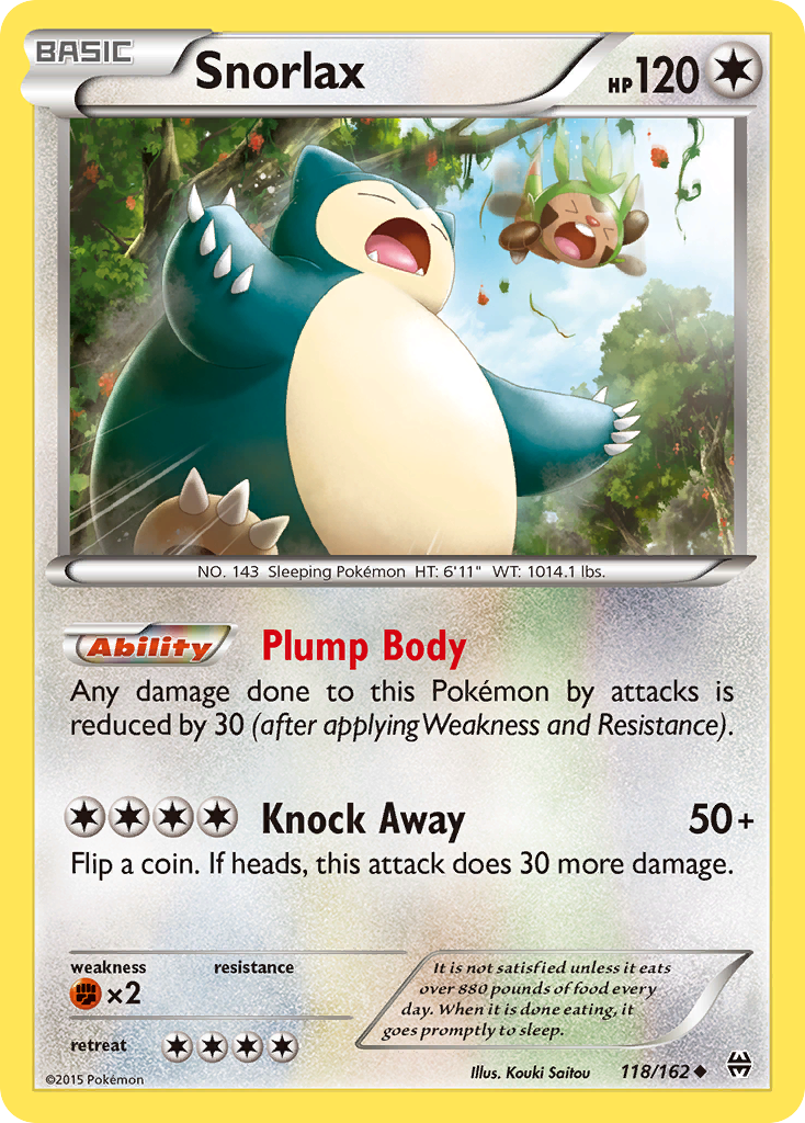 Snorlax (118/162) [XY: BREAKthrough] | Fandemonia Ltd