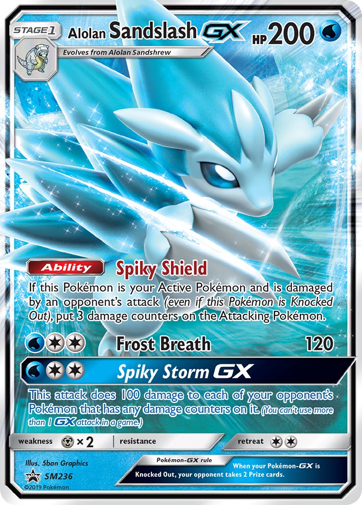 Alolan Sandslash GX (SM236) [Sun & Moon: Black Star Promos] | Fandemonia Ltd