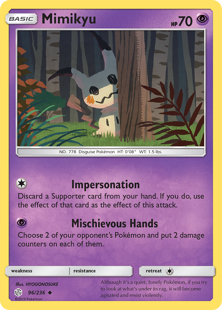 Mimikyu (96/236) [Sun & Moon: Cosmic Eclipse] | Fandemonia Ltd