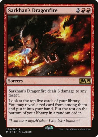 Sarkhan's Dragonfire [Core Set 2019] | Fandemonia Ltd