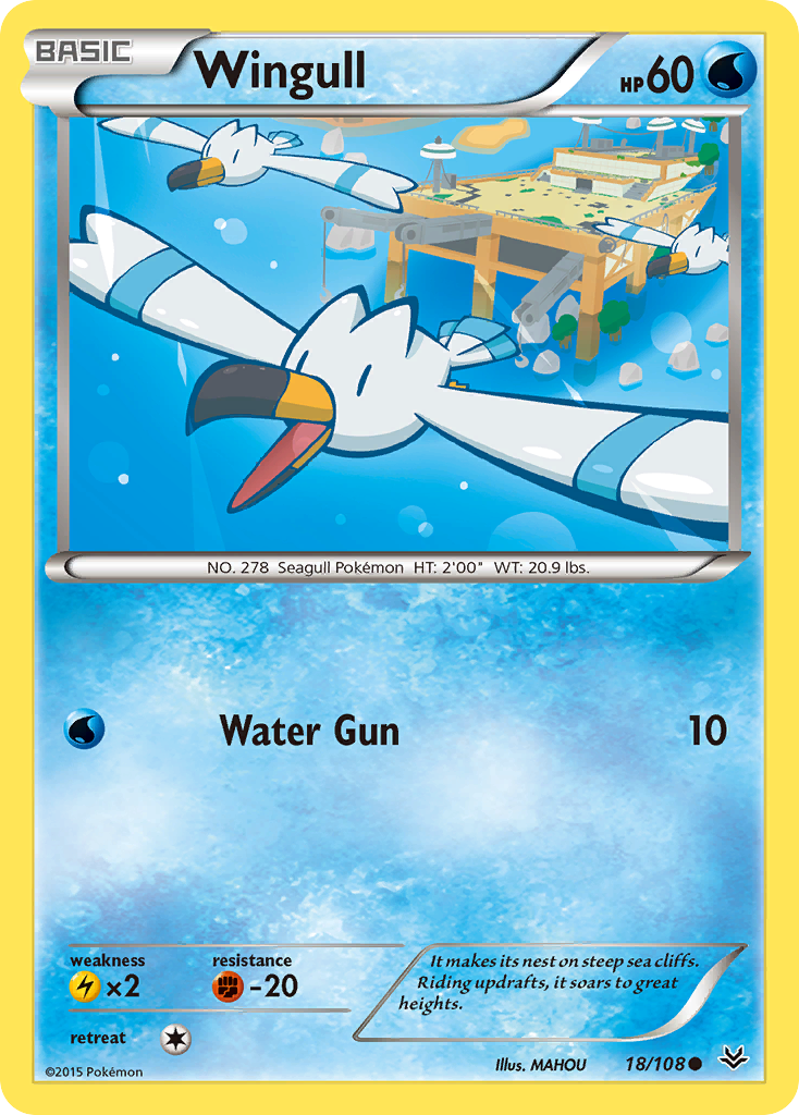 Wingull (18/108) [XY: Roaring Skies] | Fandemonia Ltd