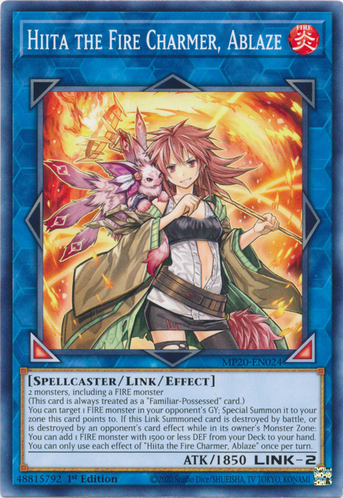 Hiita the Fire Charmer, Ablaze [MP20-EN024] Common | Fandemonia Ltd