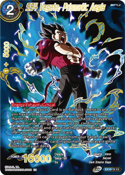 SS4 Vegeta, Prismatic Aegis [EX19-29] | Fandemonia Ltd