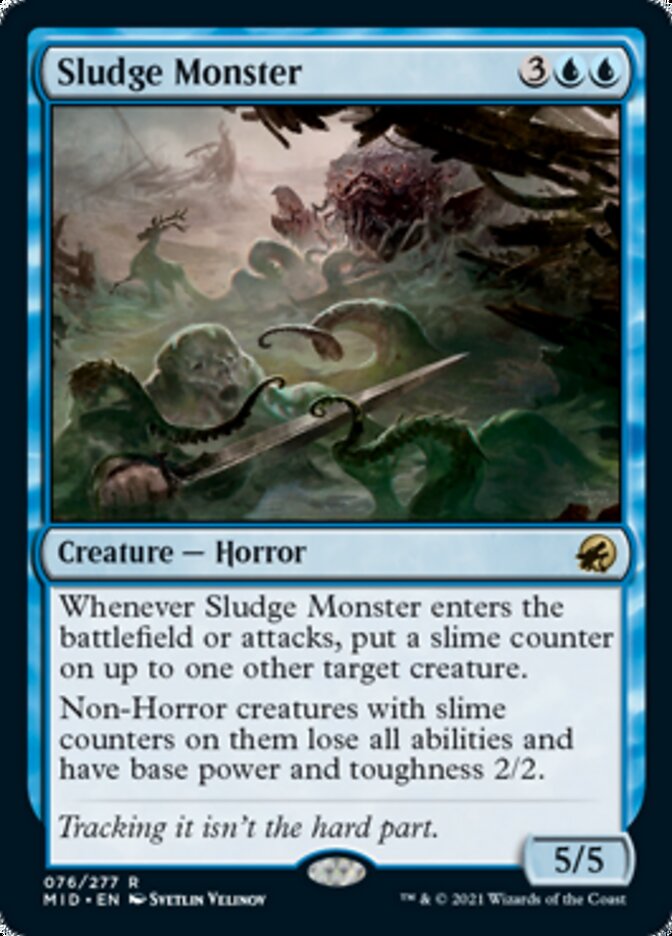 Sludge Monster [Innistrad: Midnight Hunt] | Fandemonia Ltd