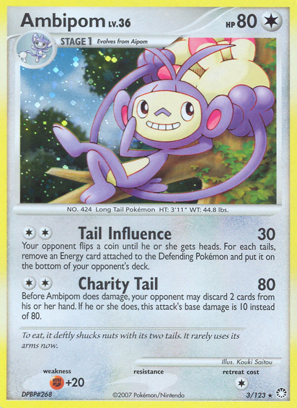 Ambipom (3/123) [Diamond & Pearl: Mysterious Treasures] | Fandemonia Ltd