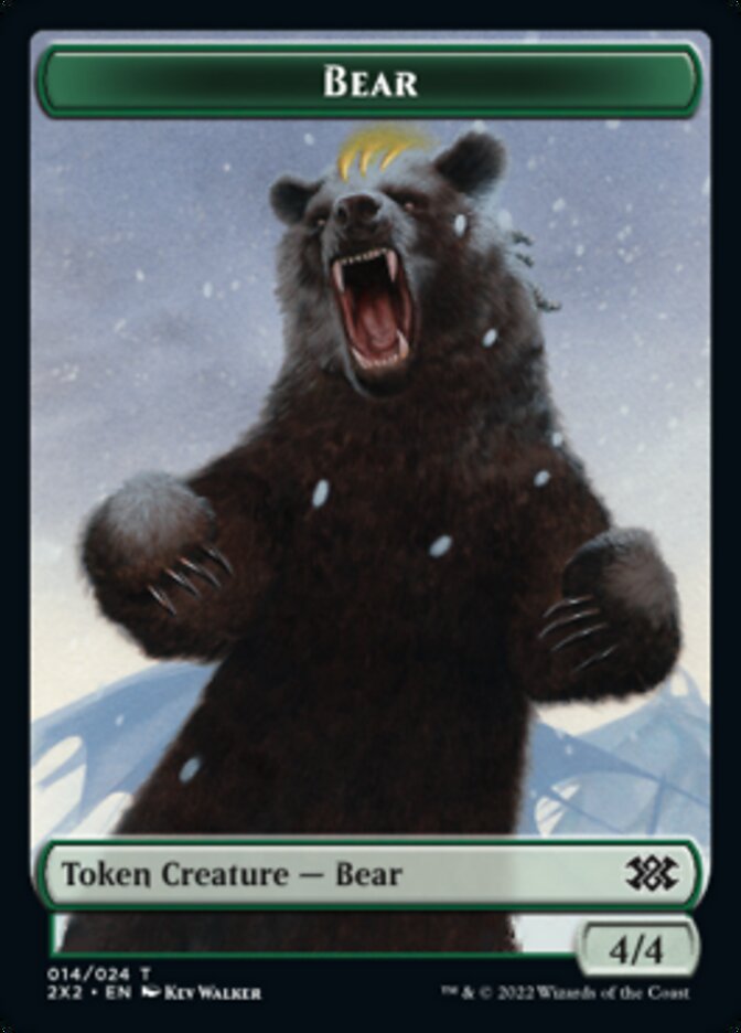 Bear // Vampire Double-sided Token [Double Masters 2022 Tokens] | Fandemonia Ltd