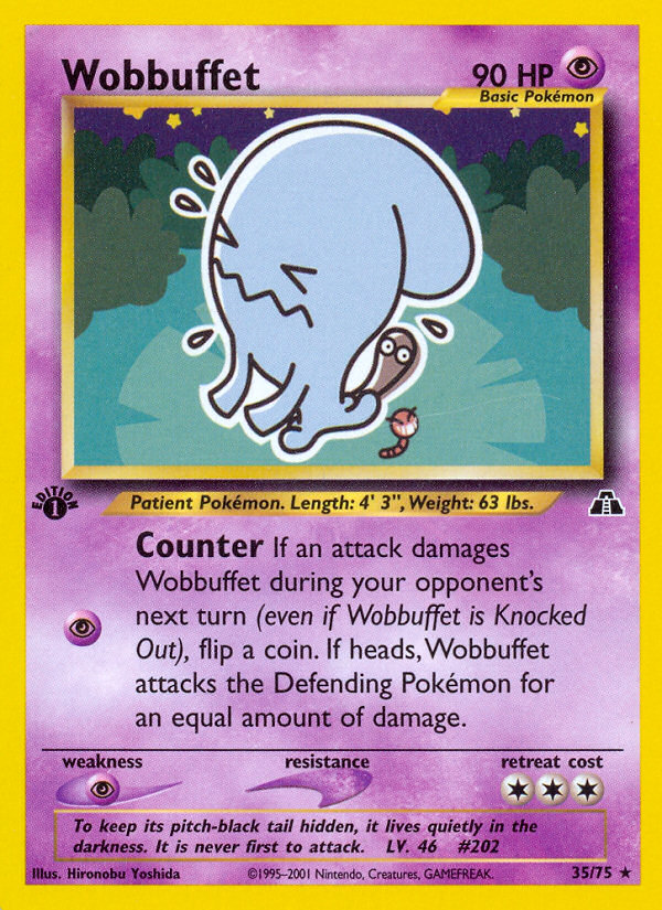 Wobbuffet (35/75) [Neo Discovery 1st Edition] | Fandemonia Ltd