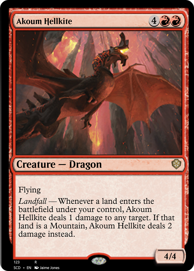 Akoum Hellkite [Starter Commander Decks] | Fandemonia Ltd