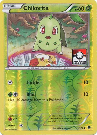 Chikorita (1/122) (League Promo) [XY: BREAKpoint] | Fandemonia Ltd