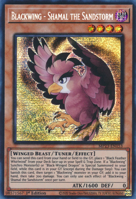 Blackwing - Shamal the Sandstorm [MP23-EN153] Prismatic Secret Rare | Fandemonia Ltd