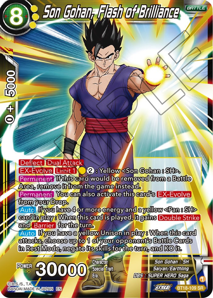 Son Gohan, Flash of Brilliance (BT18-109) [Dawn of the Z-Legends] | Fandemonia Ltd