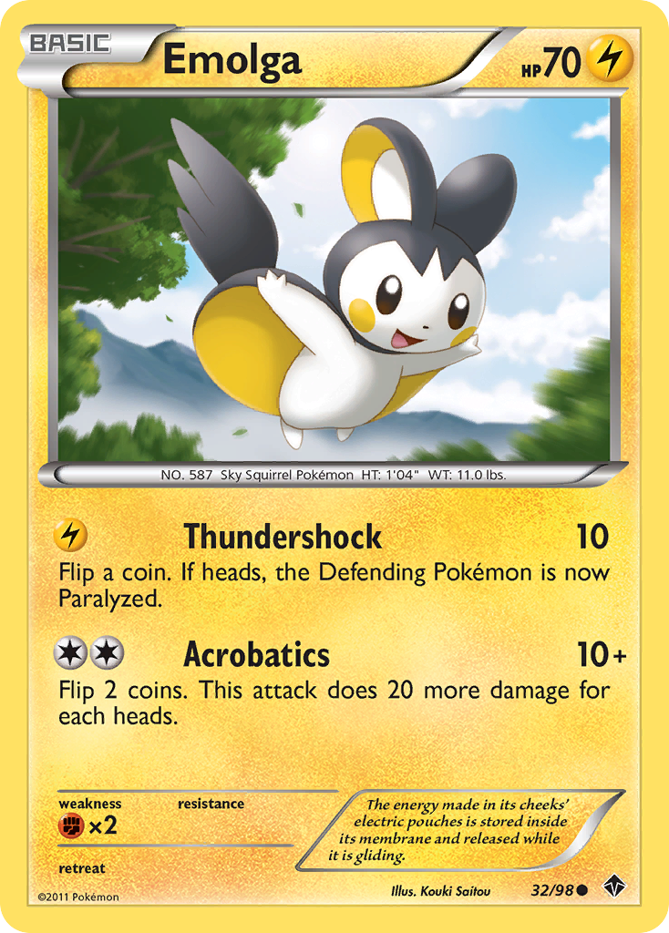 Emolga (32/98) [Black & White: Emerging Powers] | Fandemonia Ltd