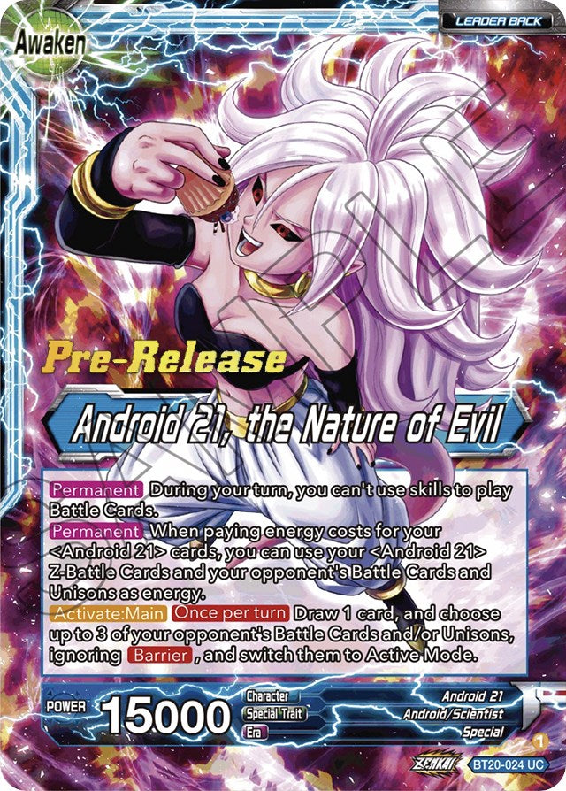 Android 21 // Android 21, the Nature of Evil (BT20-024) [Power Absorbed Prerelease Promos] | Fandemonia Ltd