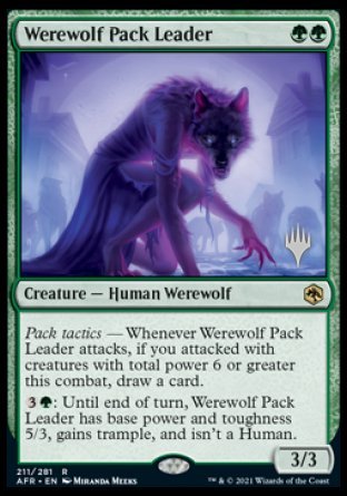 Werewolf Pack Leader (Promo Pack) [Dungeons & Dragons: Adventures in the Forgotten Realms Promos] | Fandemonia Ltd