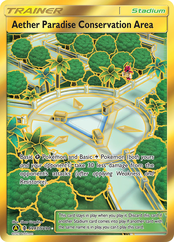 Aether Paradise Conservation Area (SV87/SV94) [Sun & Moon: Hidden Fates - Shiny Vault] | Fandemonia Ltd