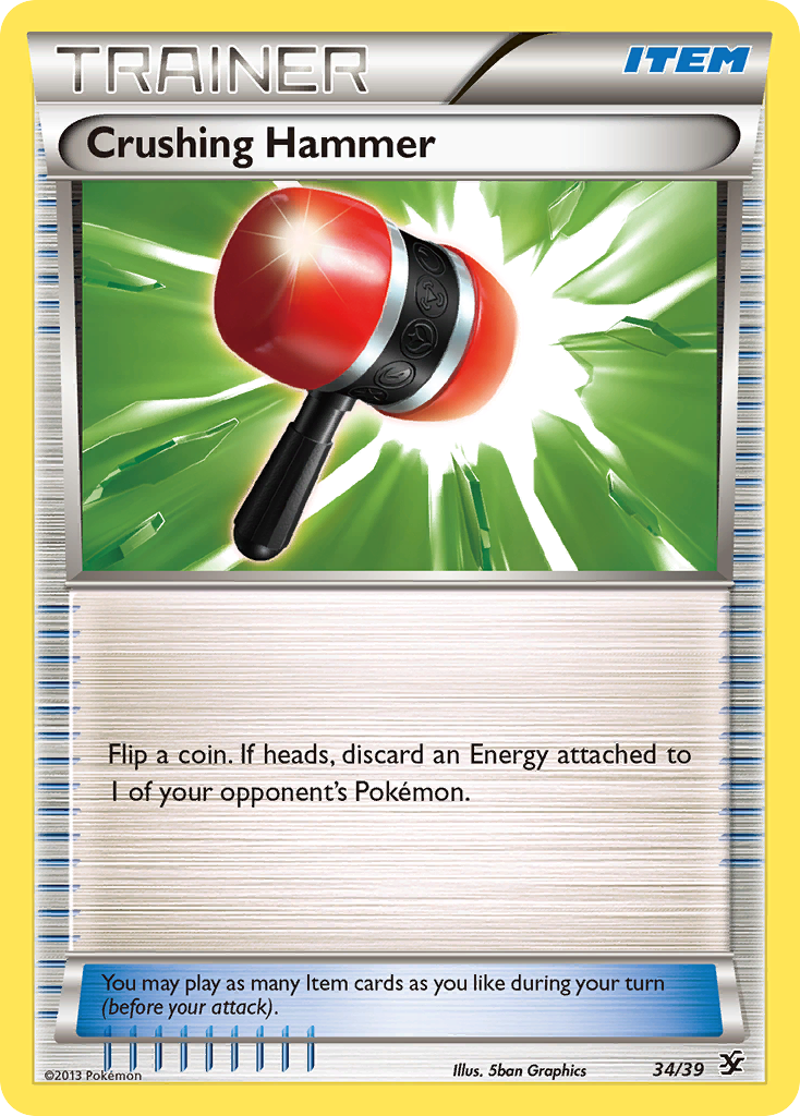 Crushing Hammer (34/39) [XY: Kalos Starter Set] | Fandemonia Ltd