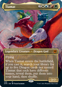 Tiamat (Extended) (Alternative art) [Dungeons & Dragons: Adventures in the Forgotten Realms] | Fandemonia Ltd