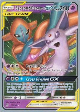 Espeon & Deoxys GX (72/236) (Perfection - Henry Brand) [World Championships 2019] | Fandemonia Ltd