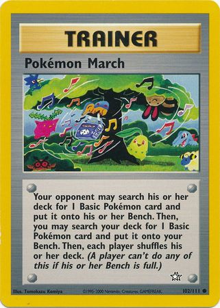 Pokemon March (102/111) [Neo Genesis Unlimited] | Fandemonia Ltd