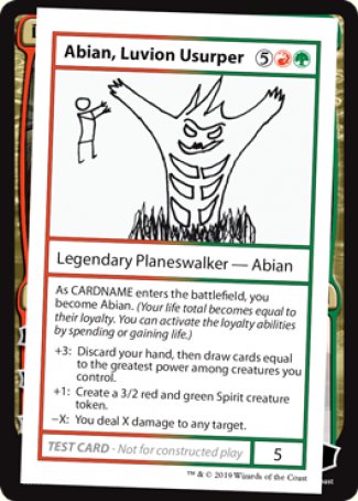 Abian, Luvion Usurper (2021 Edition) [Mystery Booster Playtest Cards] | Fandemonia Ltd