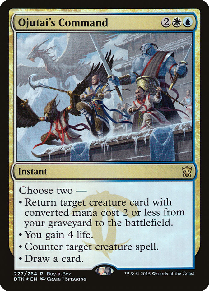 Ojutai's Command (Buy-A-Box) [Dragons of Tarkir Promos] | Fandemonia Ltd