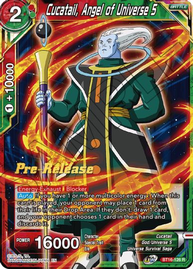 Cucatail, Angel of Universe 5 (BT16-126) [Realm of the Gods Prerelease Promos] | Fandemonia Ltd