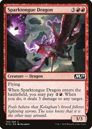 Sparktongue Dragon [Core Set 2019] | Fandemonia Ltd