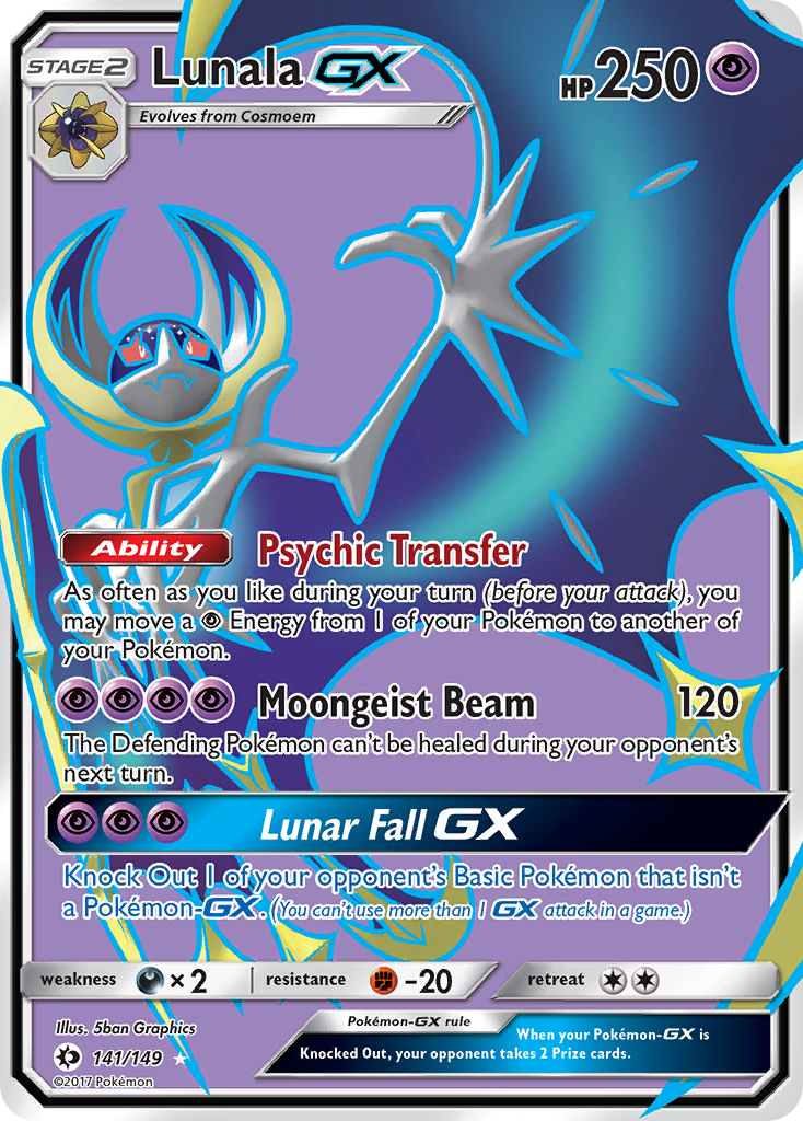 Lunala GX (141/149) [Sun & Moon: Base Set] | Fandemonia Ltd