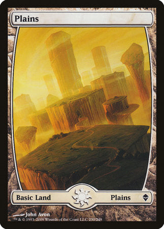 Plains (230) - Full Art [Zendikar] | Fandemonia Ltd