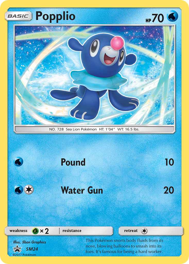 Popplio (SM24) [Sun & Moon: Black Star Promos] | Fandemonia Ltd