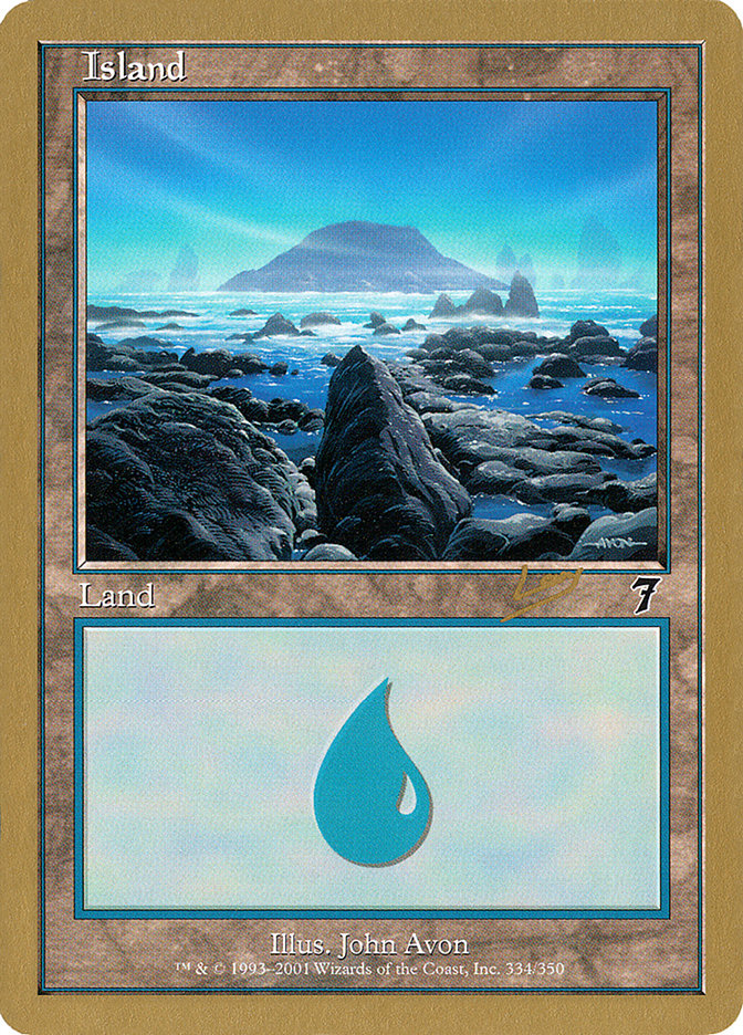 Island (rl334) (Raphael Levy) [World Championship Decks 2002] | Fandemonia Ltd