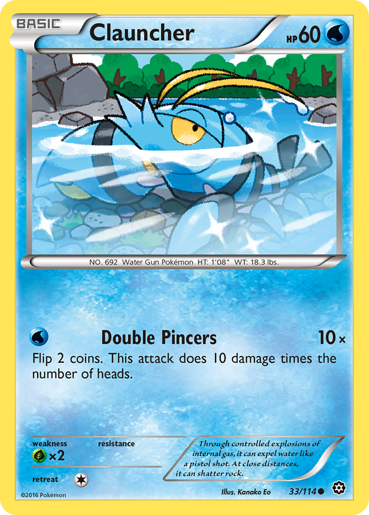 Clauncher (33/114) [XY: Steam Siege] | Fandemonia Ltd