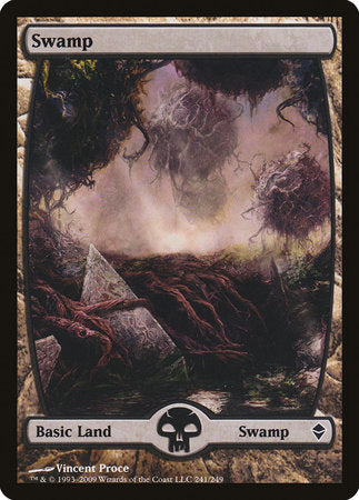 Swamp (241) - Full Art [Zendikar] | Fandemonia Ltd