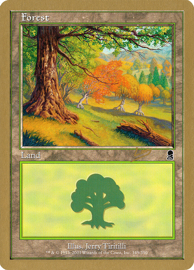 Forest (349) (Raphael Levy) [World Championship Decks 2002] | Fandemonia Ltd