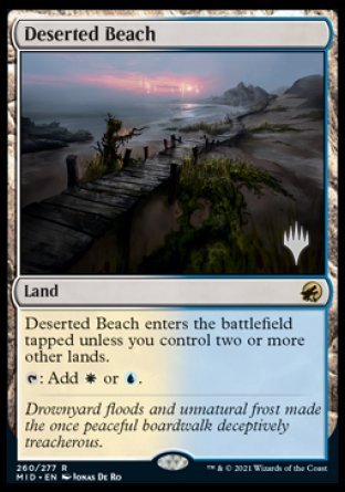 Deserted Beach (Promo Pack) [Innistrad: Midnight Hunt Promos] | Fandemonia Ltd