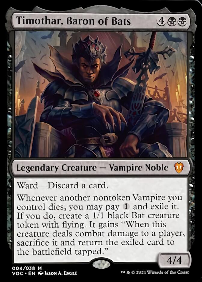 Timothar, Baron of Bats [Innistrad: Crimson Vow Commander] | Fandemonia Ltd