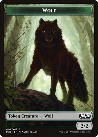 Wolf Token [Core Set 2020 Tokens] | Fandemonia Ltd