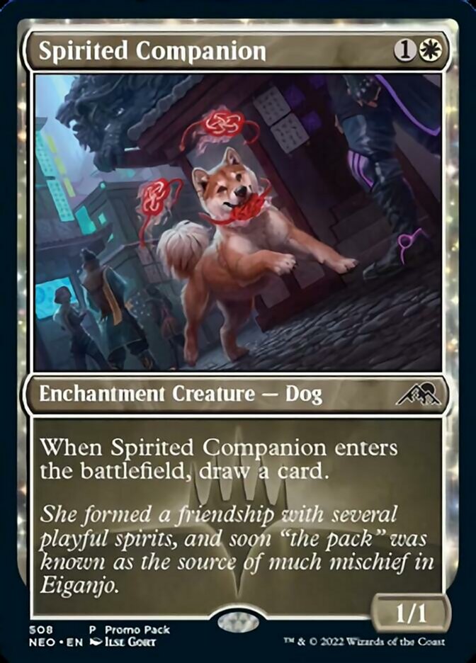 Spirited Companion (Promo Pack) [Kamigawa: Neon Dynasty Promos] | Fandemonia Ltd