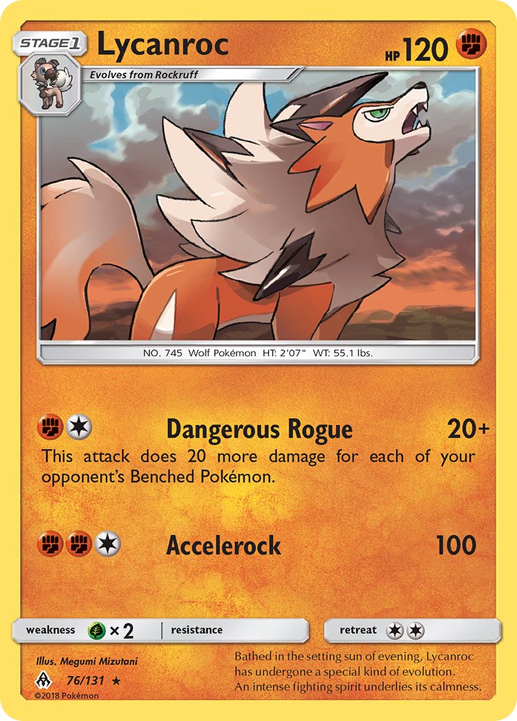 Lycanroc (76/133) (Theme Deck Exclusive) [Sun & Moon: Forbidden Light] | Fandemonia Ltd