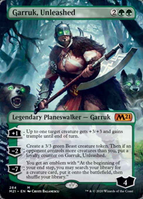 Garruk, Unleashed (Borderless) [Core Set 2021] | Fandemonia Ltd