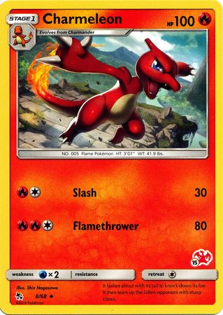 Charmeleon (8/68) (Charizard Stamp #15) [Battle Academy 2020] | Fandemonia Ltd