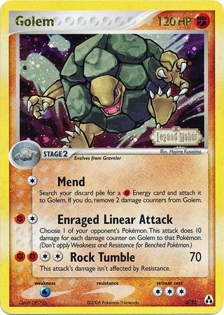 Golem (6/92) (Stamped) [EX: Legend Maker] | Fandemonia Ltd