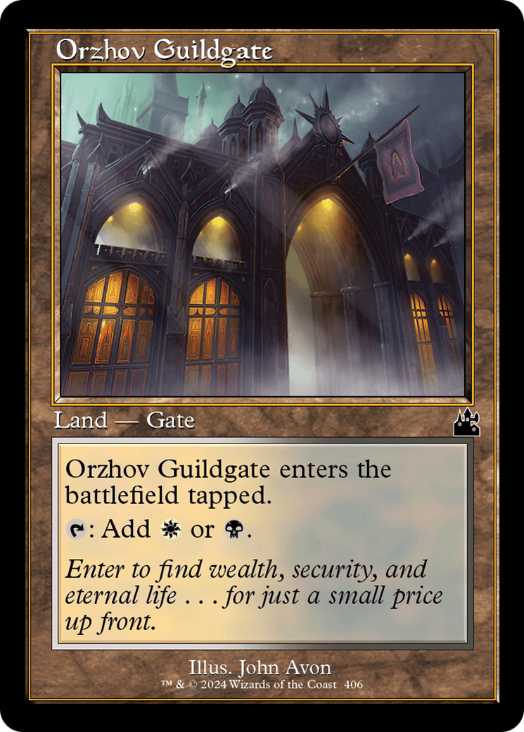 Orzhov Guildgate (Retro Frame) [Ravnica Remastered] | Fandemonia Ltd