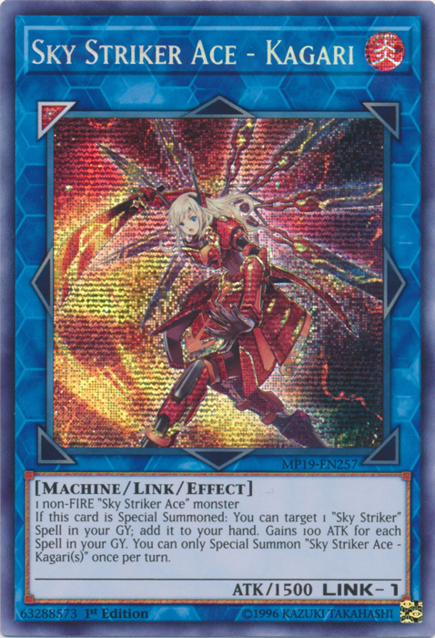 Sky Striker Ace - Kagari [MP19-EN257] Prismatic Secret Rare | Fandemonia Ltd