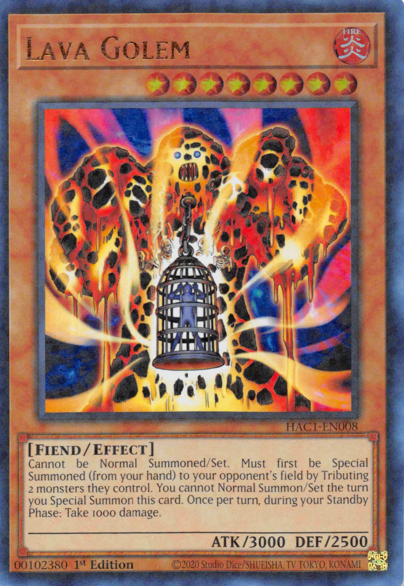 Lava Golem (Duel Terminal) [HAC1-EN008] Parallel Rare | Fandemonia Ltd