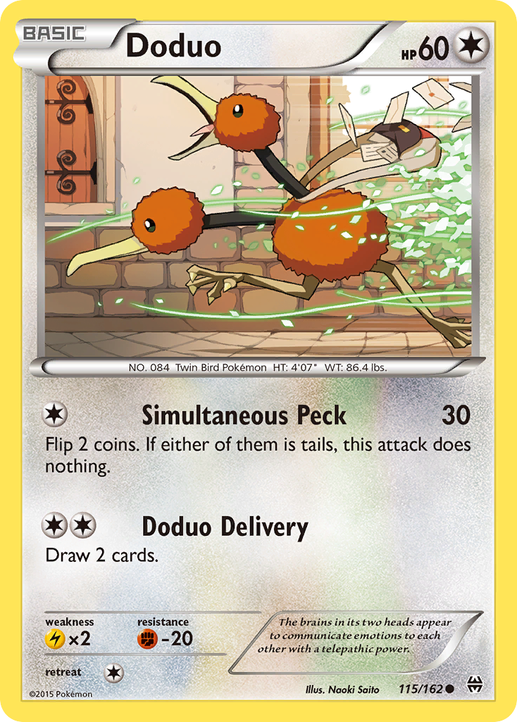 Doduo (115/162) [XY: BREAKthrough] | Fandemonia Ltd