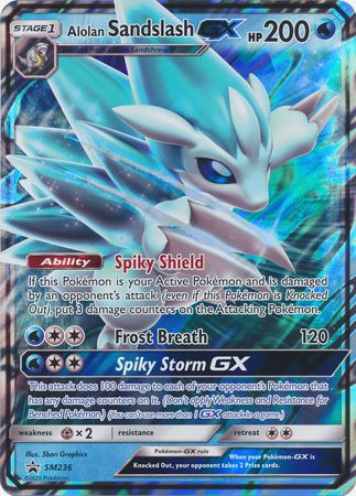 Alolan Sandslash GX (SM236) (Jumbo Card) [Sun & Moon: Black Star Promos] | Fandemonia Ltd