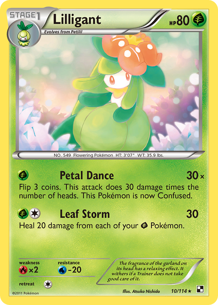 Lilligant (10/114) [Black & White: Base Set] | Fandemonia Ltd