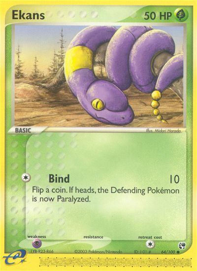 Ekans (64/100) [EX: Sandstorm] | Fandemonia Ltd