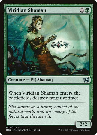 Viridian Shaman [Duel Decks: Elves vs. Inventors] | Fandemonia Ltd